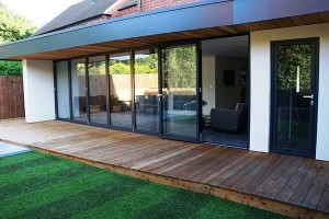 7 panel bi-folding door installation