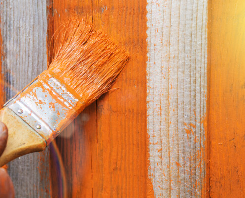 Tassel,In,Bright,Orange,Pain